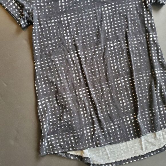 Lularoe black and white checkard shirt - Picture 4 of 8